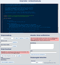 Neuer Skript-Editor